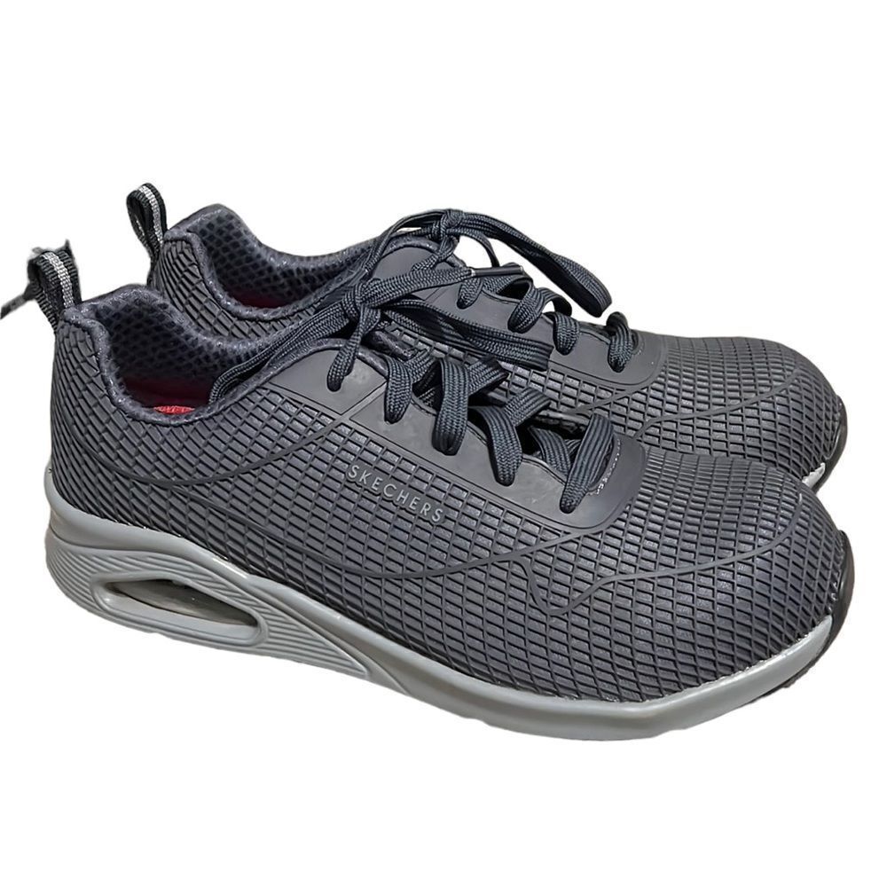 Skechers Shoes Women’s 10 Comp Toe Gray Slip Resistant